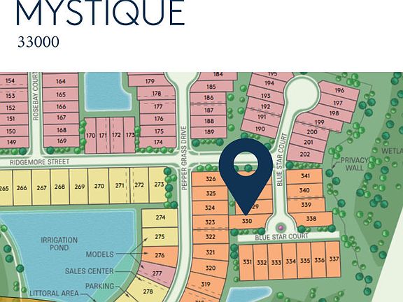Location of this home within Arbor Oaks