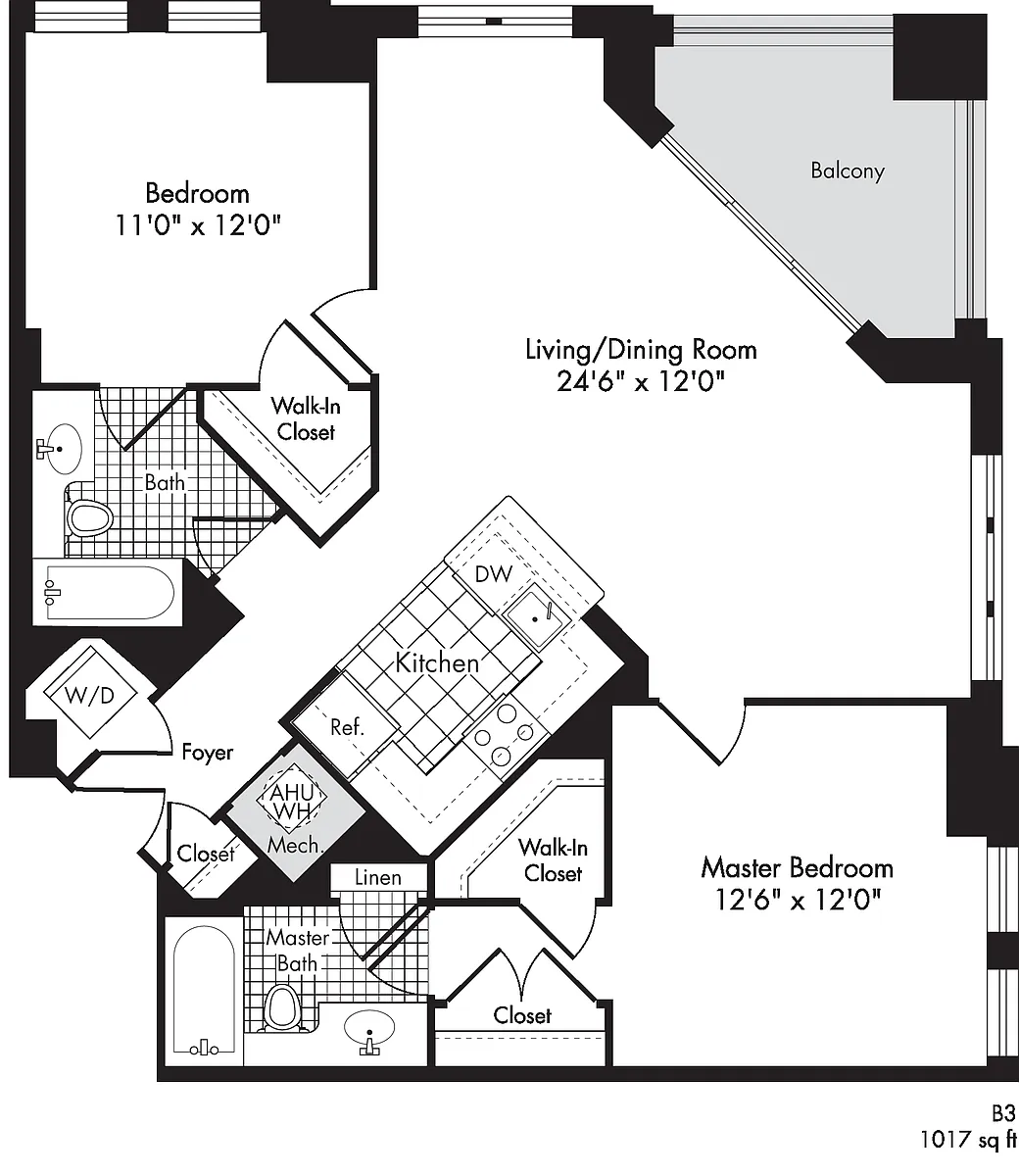 Floor plan B3