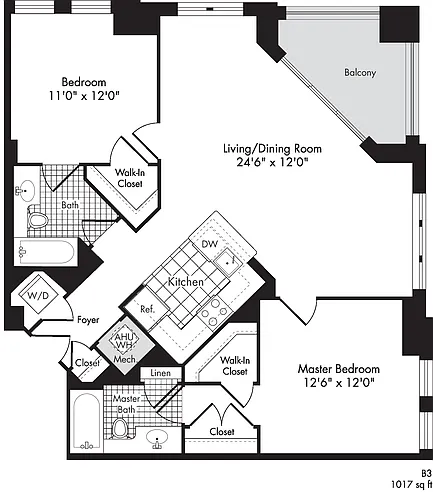 Floor plan B3