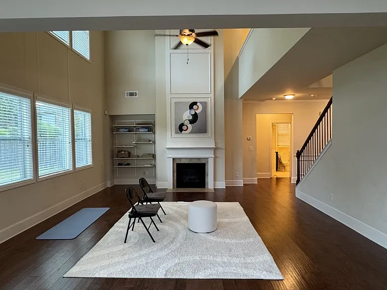 Living room/Family room from the kitchen