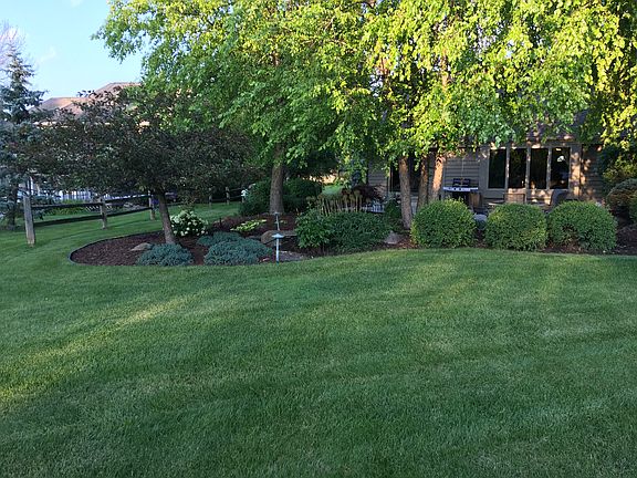Lovely landscaped yard