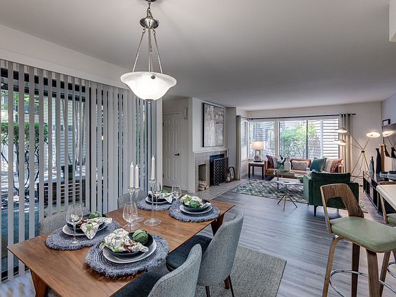 Park in Bellevue Model Dining Room and Living Room