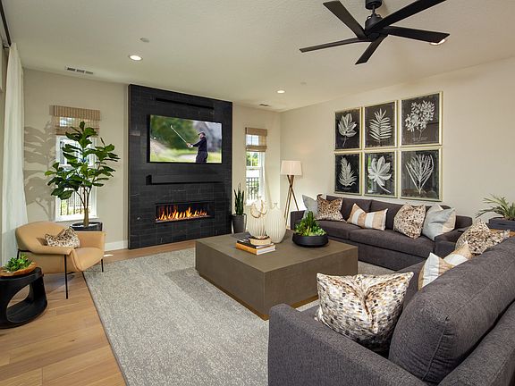 The Enclave Plan 5 Model Home Great Room