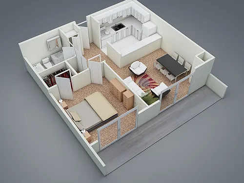 Floor plan One Bedroom Junior