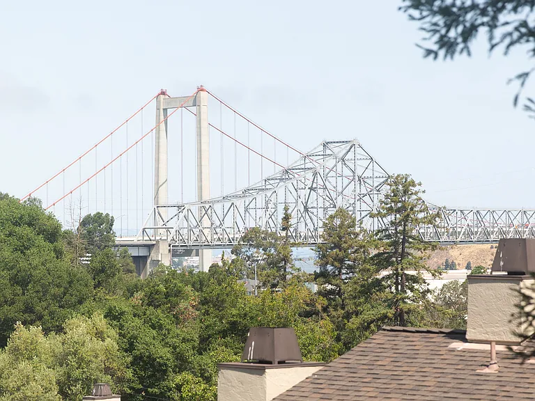 Carquinez Bridge between Crockett and Vallejo view from 2nd bedroom.