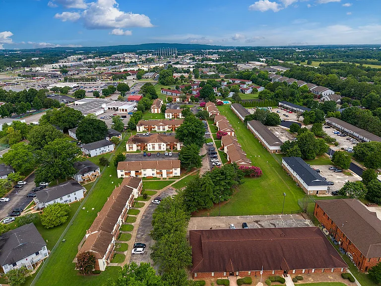 Aerial view of the community