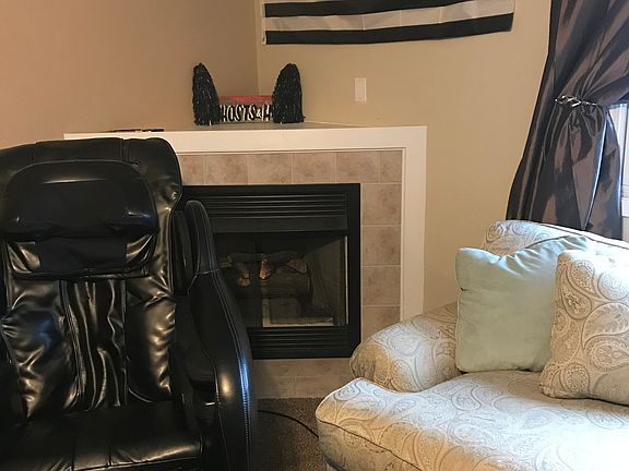 Family room with fireplace