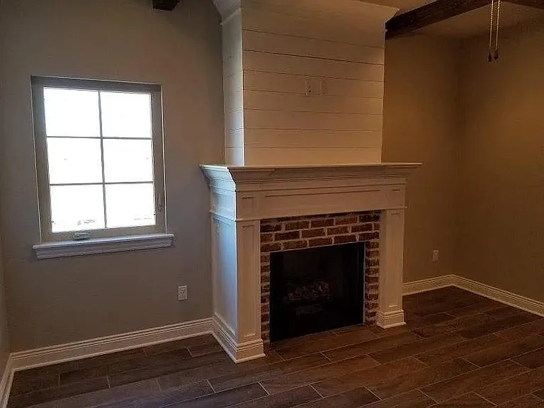 fireplace in main bedroom