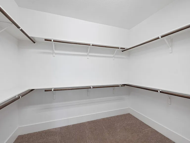 Walk in closet in Master bed