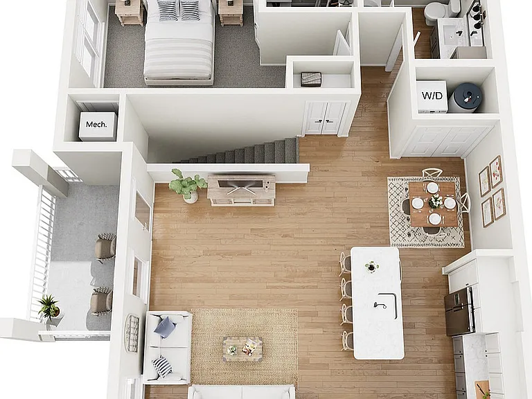 Floor Plan A2 | Echelon at Charlotte | Apartments in Charlotte, NC Floor Plan A2 | Echelon at Charlotte | Apartments in Charlotte, NC