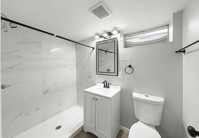lower level full bathroom
