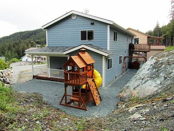 Back side of home