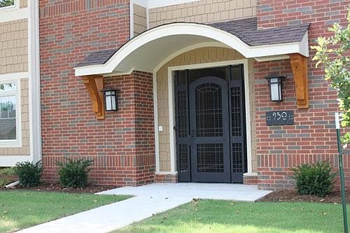 Front gated entrance.