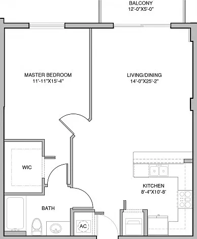 Building B - 1 Bedroom, 1 Bath Building B - 1 Bedroom, 1 Bath