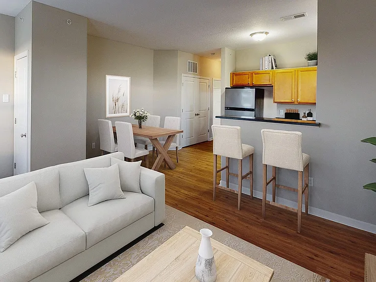Spacious Living Room and Dining Area
