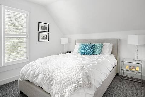 Principal bedroom with 43" smart TV (not shown) - opposite wall