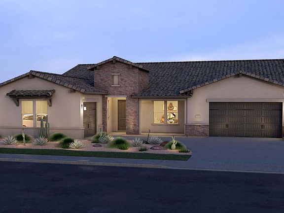 Ranch Hacienda Elevation B Rendering