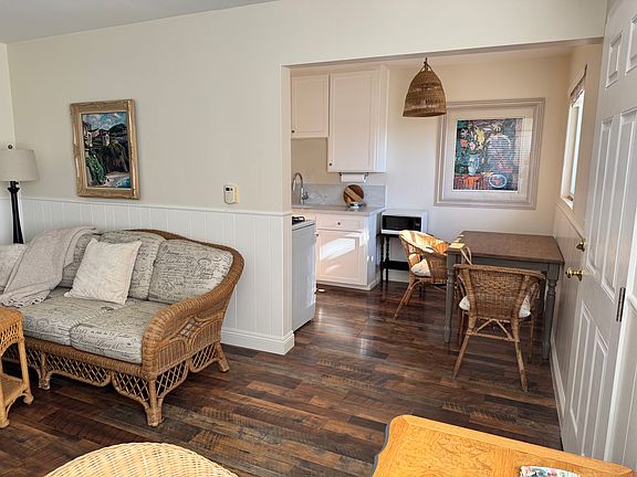 From the desk to the dining area to the kitchen.