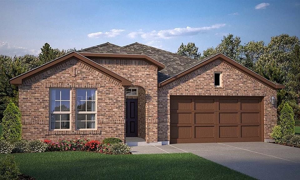Front Elevation - D.R. Horton''s LexingtonFloorplan Elevation C - All Home and community information, including pricing, included features, terms, availability and amenities, are subject to change at any time without notice or obligation. All Drawings, pictures, photographs, video, square footages, floor plans, elevations, features, colors and sizes are approximate for illustration purposes only and will vary from the homes as built.