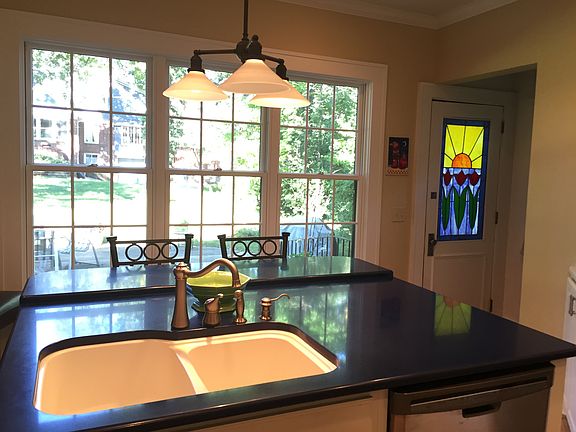 Kitchen looking to back yard