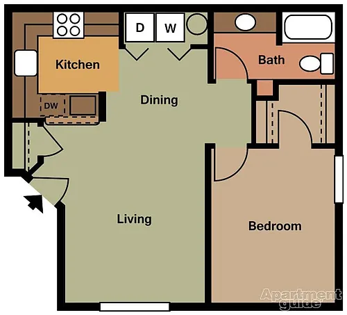 Floor plan 1X1