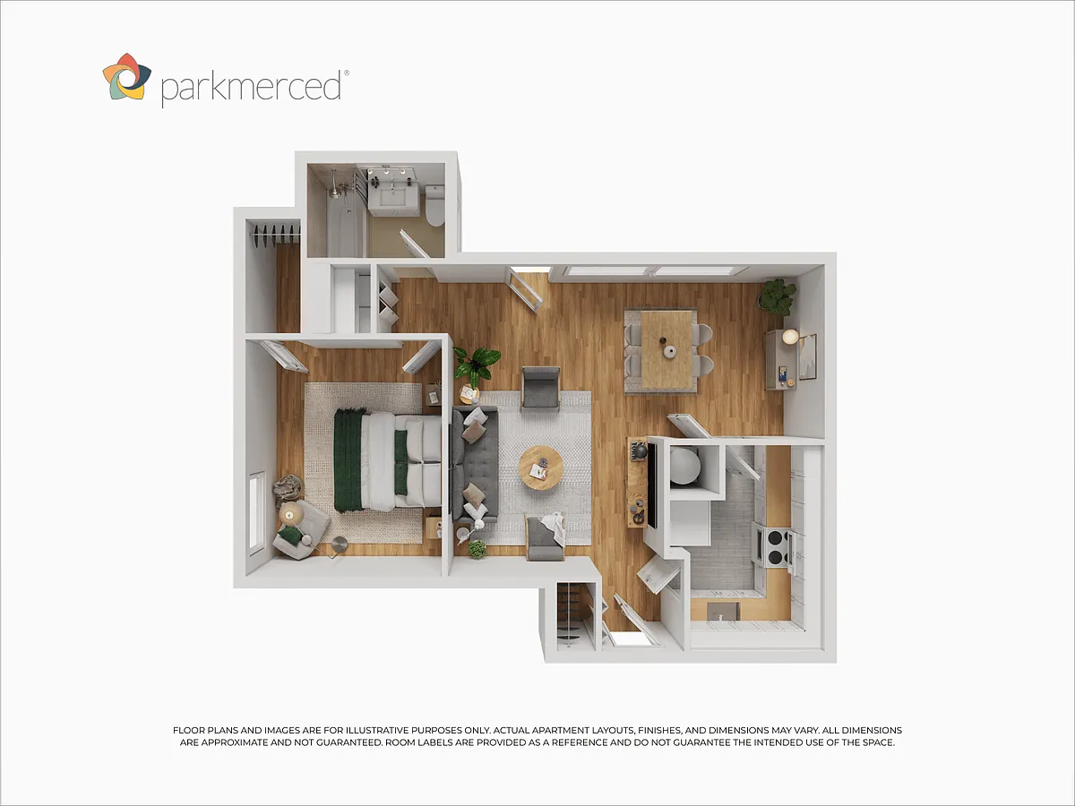 Floor plan 1 Bed 1 Bath TH