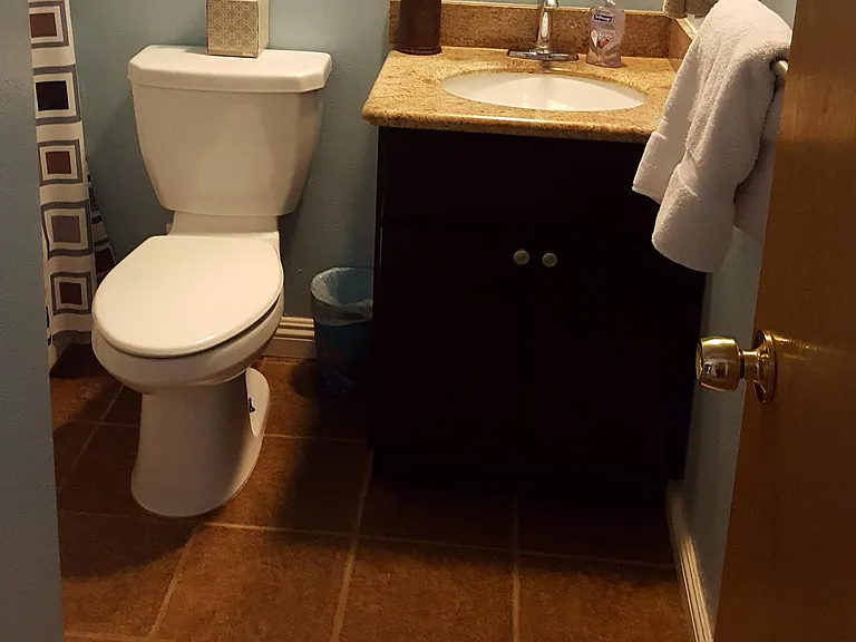 Hallway bathroom