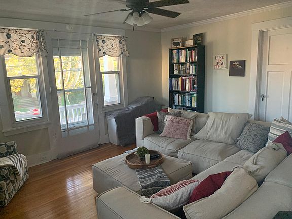 Large living room with access to private porch