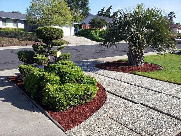 Updated landscaping