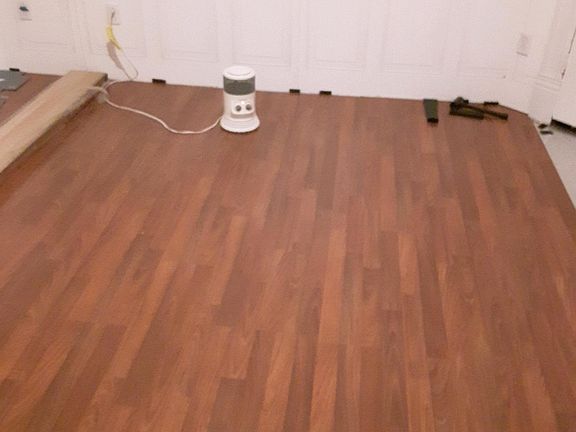 New Caribbean Cherry floating wood floor!