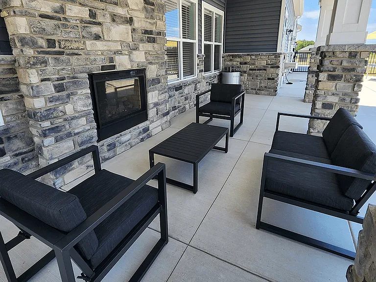 Outdoor Gas-Powered Fireplace