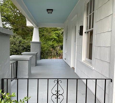 Front porch side view