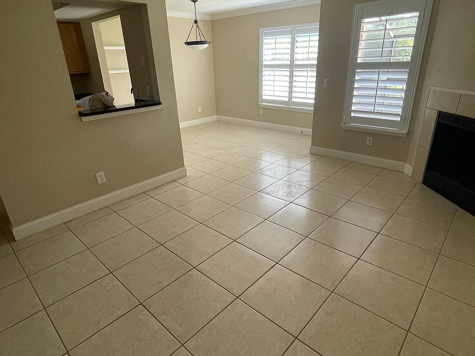 Living dining area tiled