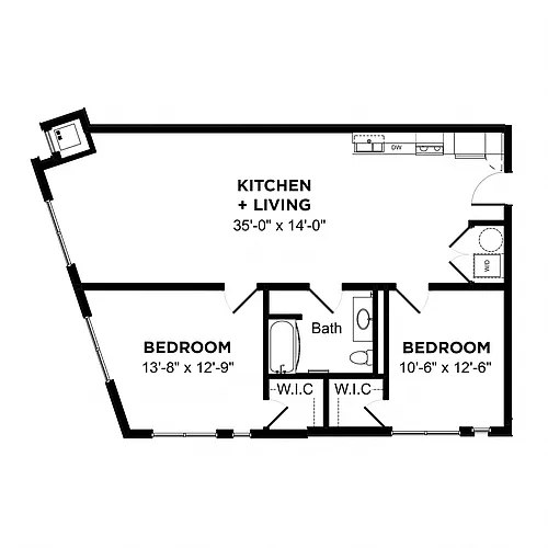 Floor plan Suite B2 (The Penn Building)