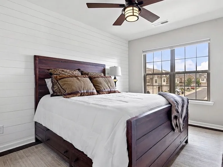 2nd bedroom lots of natural light and hardwood floors i