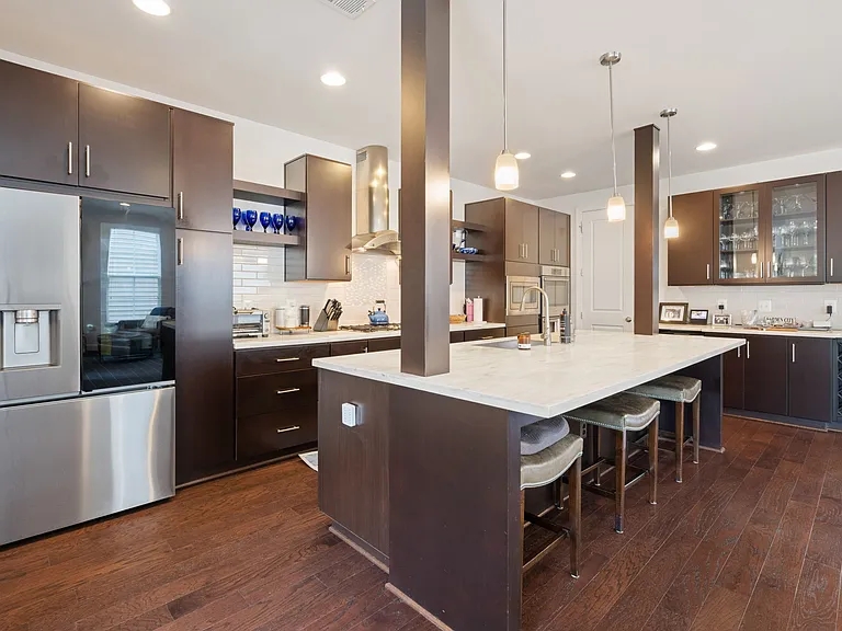 Luxury Kitchen with high end appliances and Corian Countertops