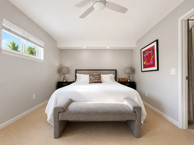 Furnished Master bedroom - King size bed with reading lighting