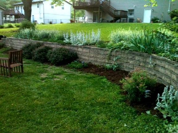 Fire Pit Flower Bed