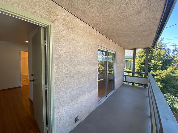 A View of the balcony from the living 
 room door