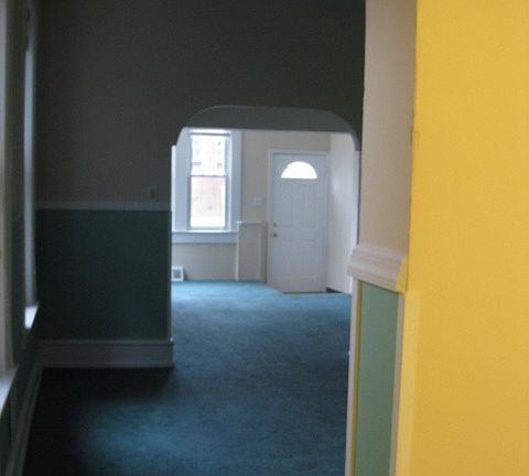 View from kitchen to front d