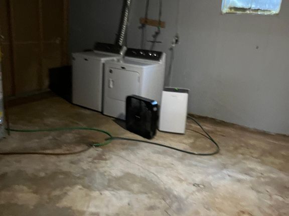 laundry area.