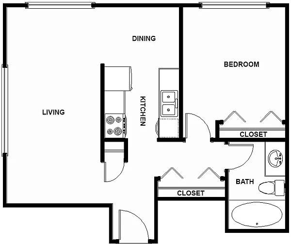 Floor plan 1X1