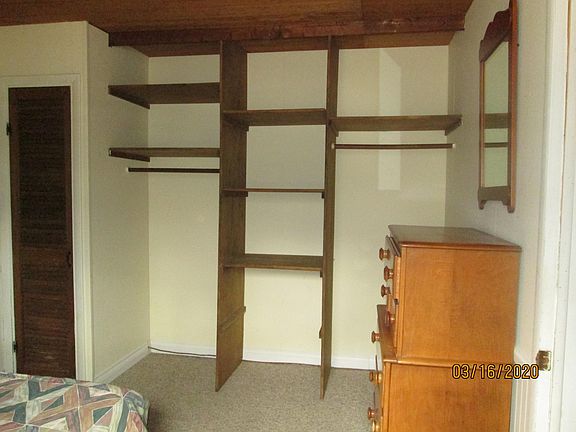 Lots of storage in bedroom and also in 1/2 bath.