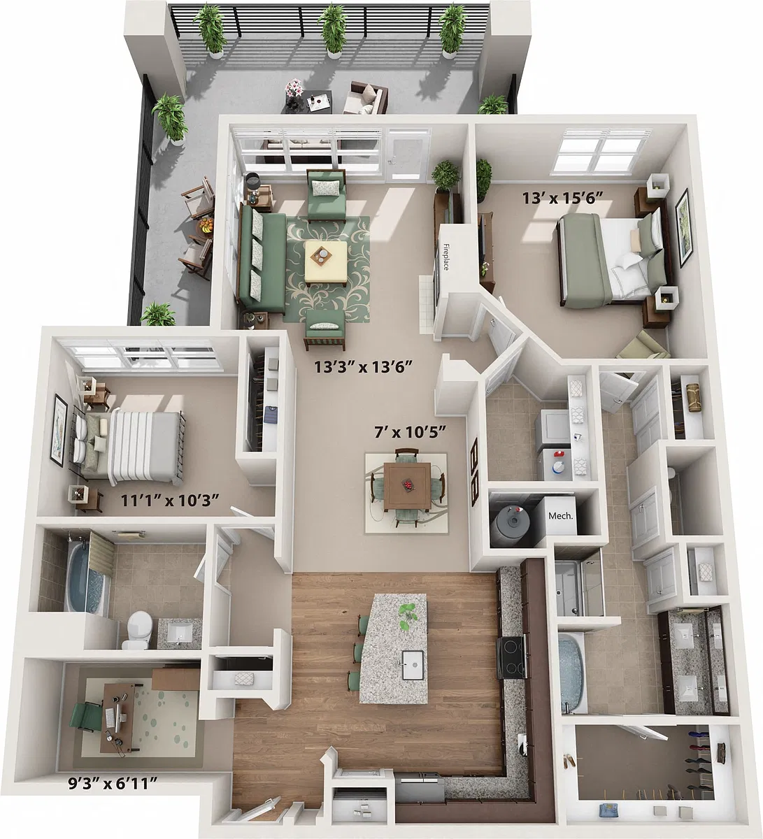 Floor plan Pinot (with Additional Den)