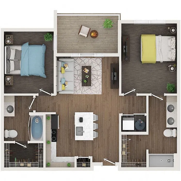 Floor plan C - Forest