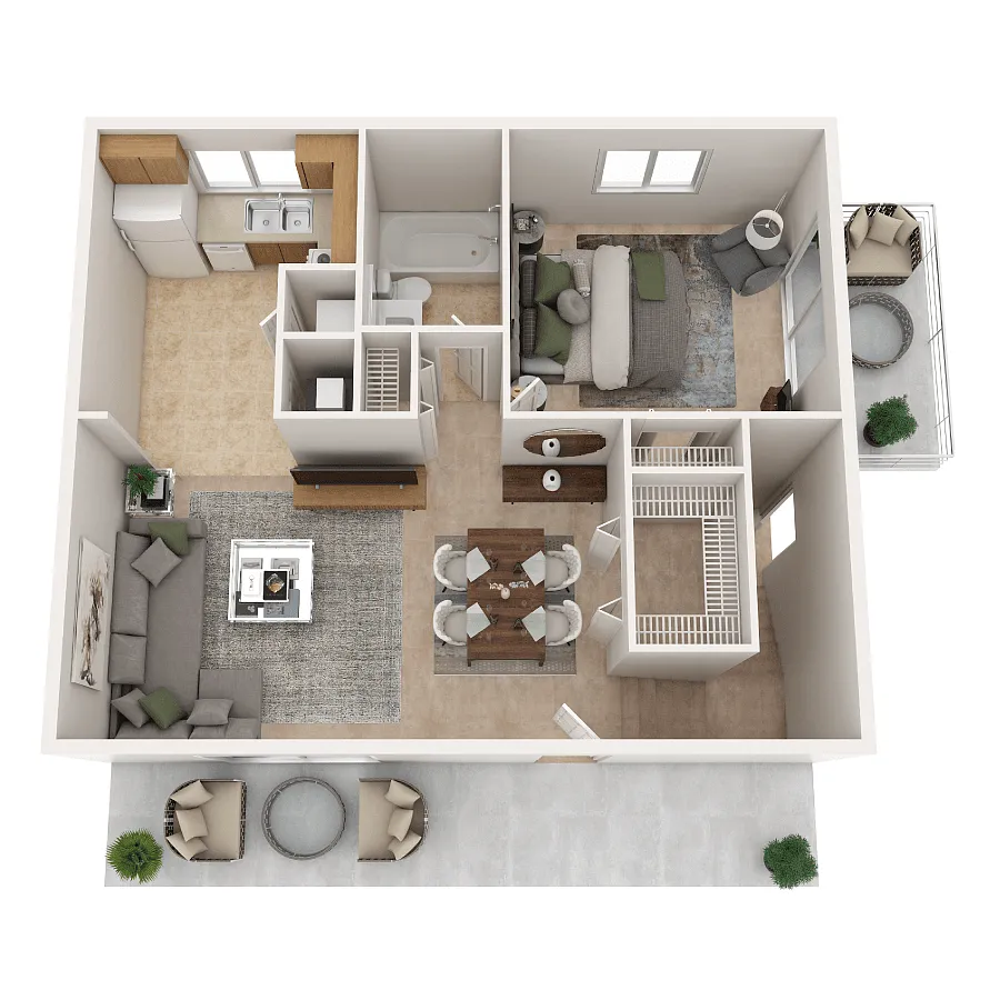 Floor plan One Bedroom