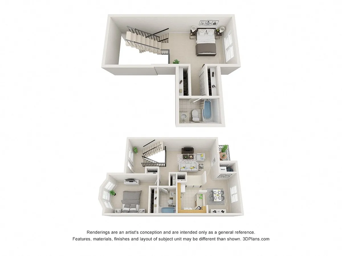 Floor plan 1 bed BB / Royal Oaks