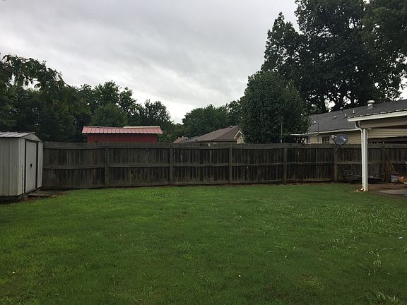 Fenced back yard