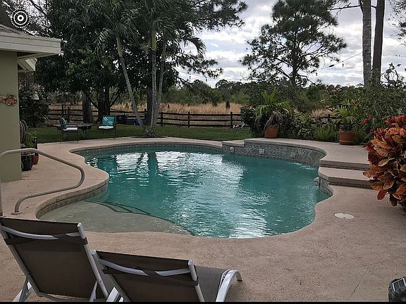 Pool looking out to preserve