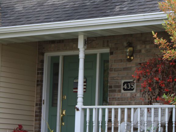 Front door and porch